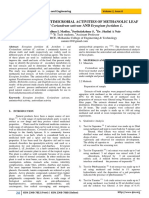 Antioxidant and Antimicrobial Activities of Methanolic Leaf EXTRACTS OF Coriandrum Sativum AND Eryngium Foetidum L