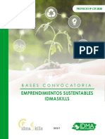 Convocatoria Emprendimientos Sustentables IDMA 2021