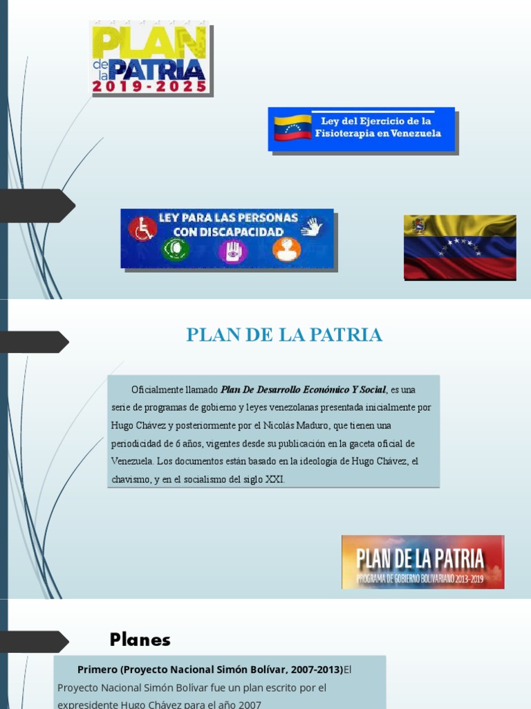 Plan de La Patria PDF Invalidez Hugo Chavez