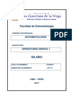 Iv Silabo Operatoria Dental I