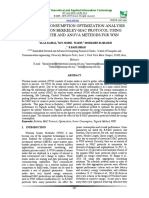 Power Consumption Optimization Analysis Based On Berkeley-Mac Protocol Using Taguchi and Anova Methods For WSN