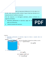 A. Representa Gráficamente El Reservorio, Asigna Los Valores y Comenta Sobre Sus Dimensiones