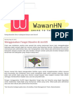 Menggunakan Fungsi Dissolve Di ArcGIS