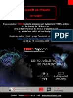 Dossier de Presse Tedxpapeete Education 2021 Def