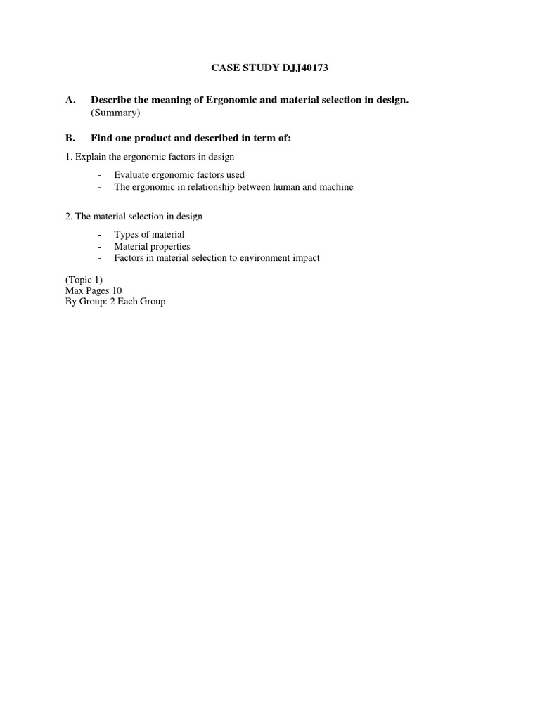 CASE STUDY Engineering Design | PDF