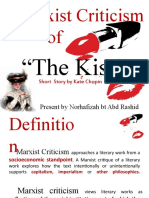 Marxist Criticism Of: "The Kiss"
