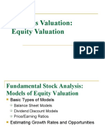 Lecture 7 Equity Valuation