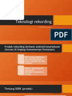 Inovasi Teknologi Rekording Berbasis Android
