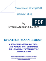 Pengantar Perencanaan Strategi IS/IT Visi dan Misi