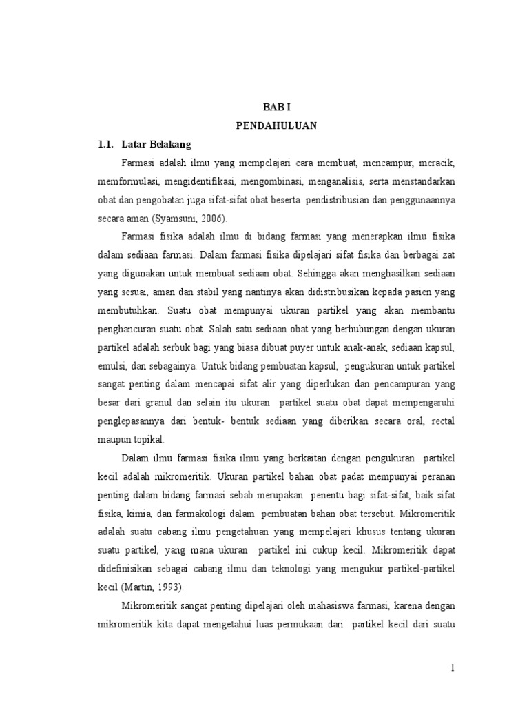 Laporan Mikromeritik Nabila | PDF