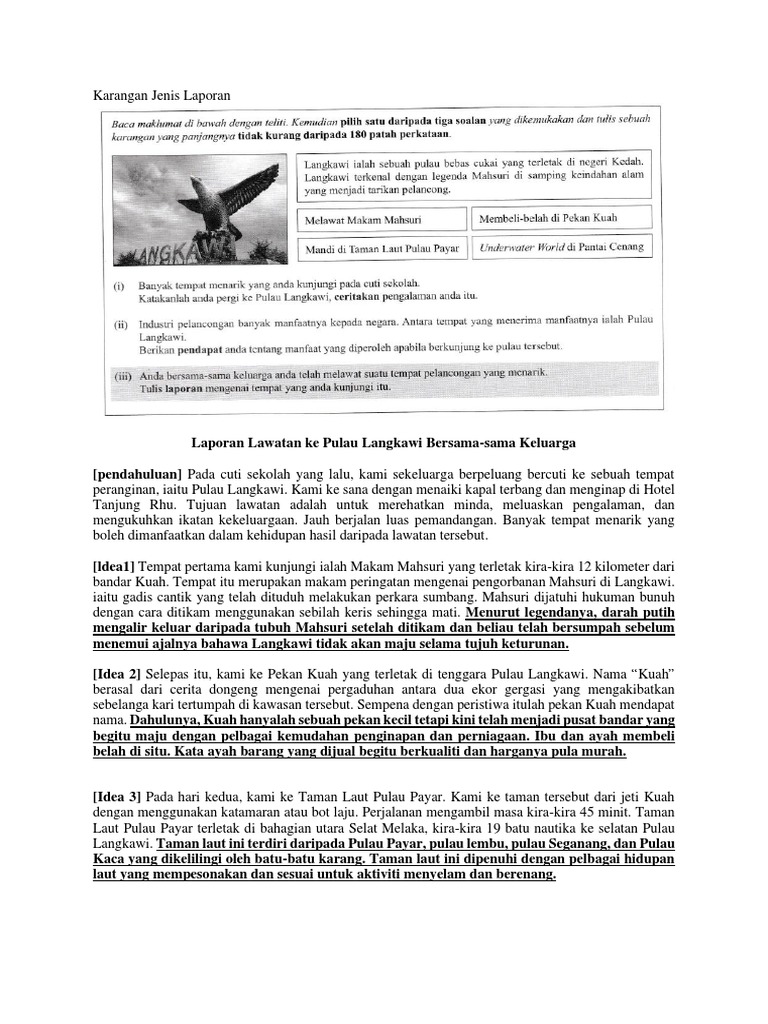 Karangan Jenis Laporan | PDF