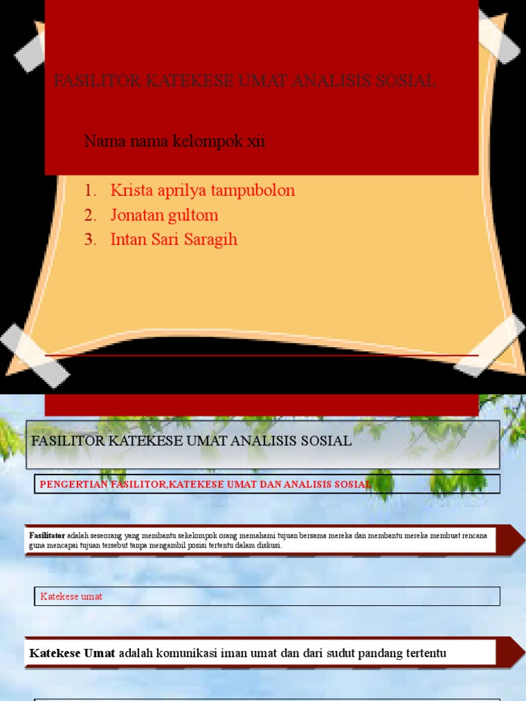 Fasilitator Katekese dan Analisis Sosial | PDF