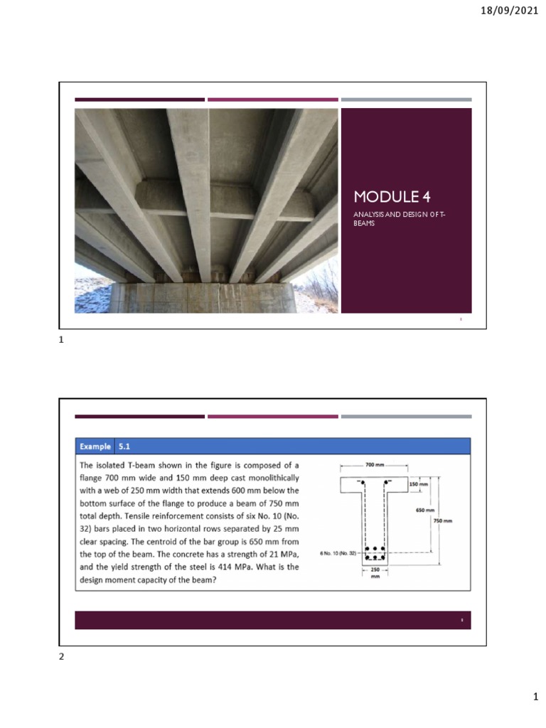 T-Beam Analysis and Design Guide | PDF | Technology & Engineering