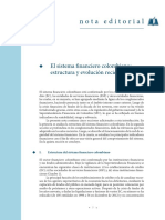 El Sistema Financiero Colombiano Estructura y Evolucion Reciente (1)