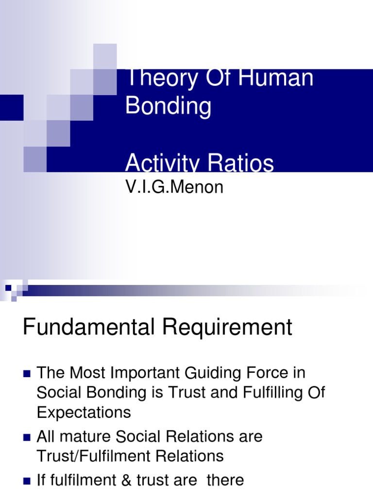 Of Human Bonding Summary – Human bonding : the science of affectional ...