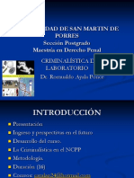 Universidad de San Martin de Porres Sección Postgrado Maestría en Derecho Penal