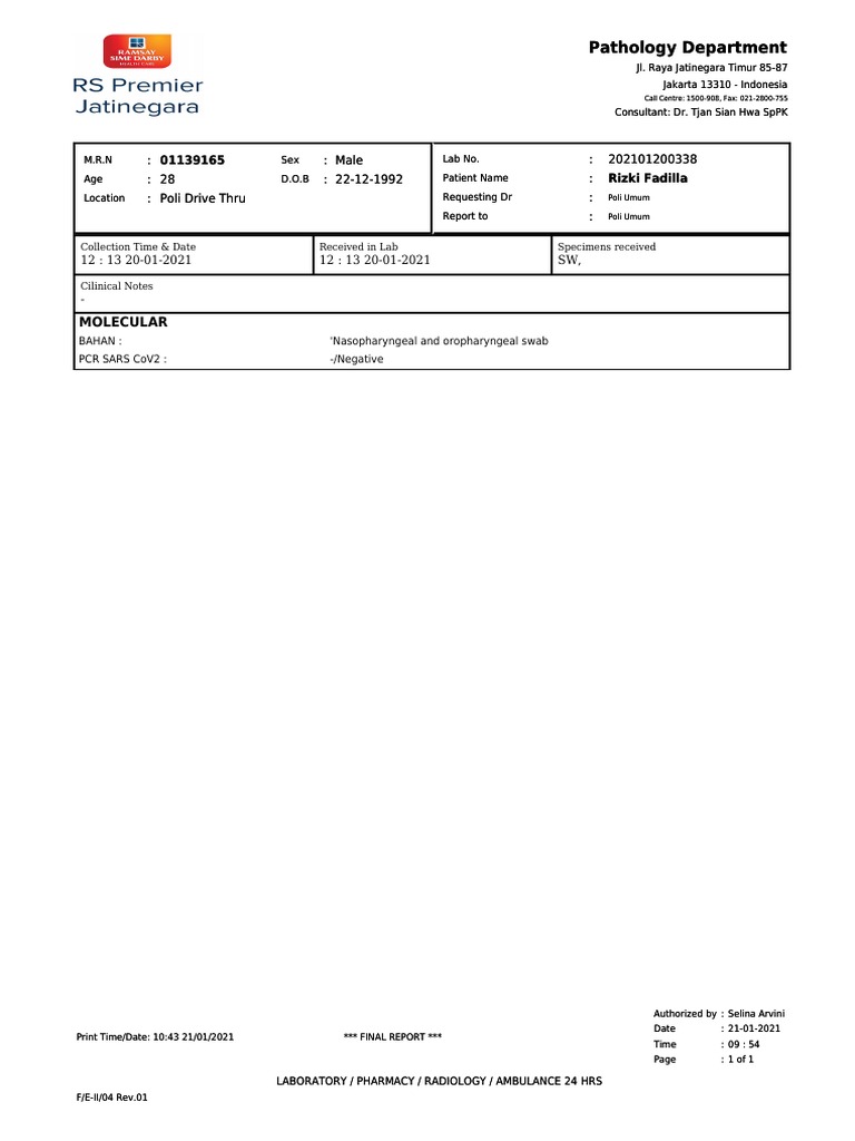 Contoh PCR | PDF
