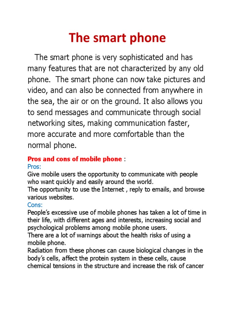 The Smart Phone | PDF