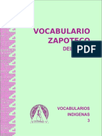 Vocabulario Zapoteco Del Istmo - Español-Zapoteco y Zapoteco-Español