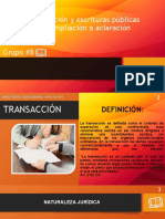 Transacción y Ampliación o Aclaración Diapositivas Exposicion