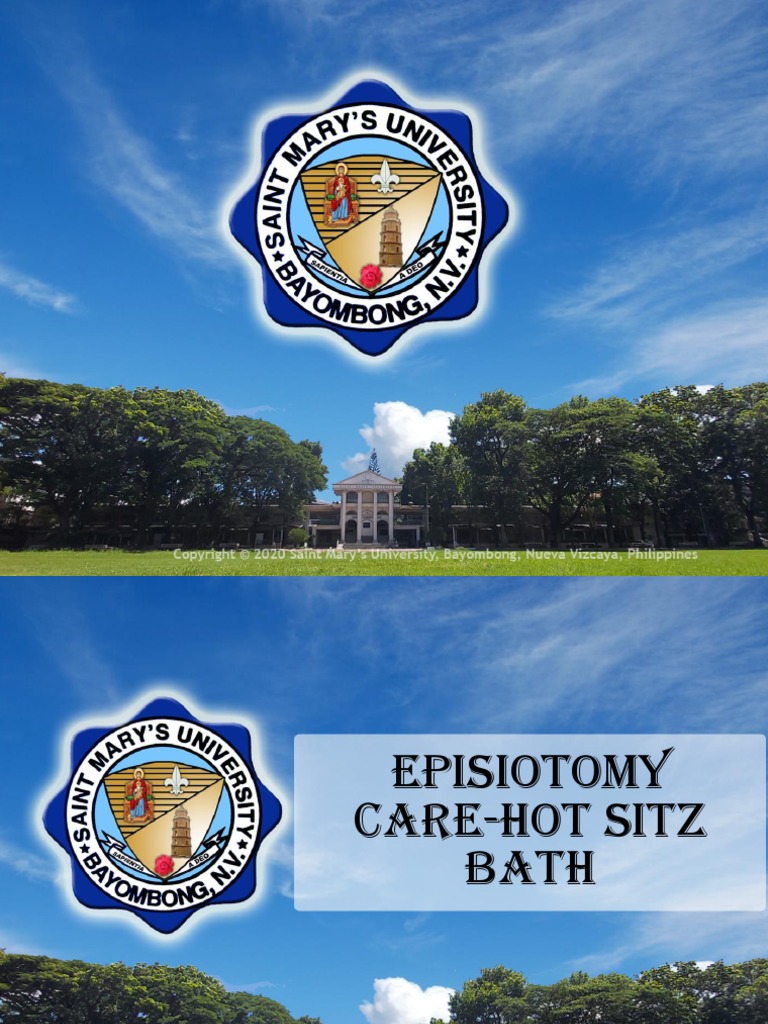 Hot Sitz Bath Episiotomy Care PDF Public Health Health Sciences