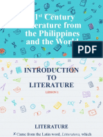 (Presentation) P Lesson 1 Introduction To Literature