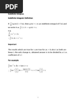 Maths Integration Notes: MHT-CET