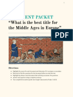 Template Document Packet Middle Ages