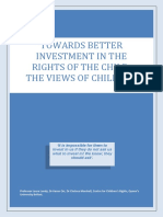 Towards Better Investment in The Rights of The Child: The Views of Children