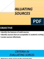Evaluating Sources PDF