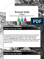 Percent Yield: Group 5
