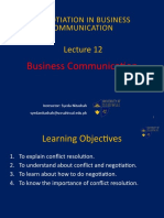 Negotiation in Business Communication