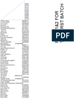 BGMI Solo Batch Lists.