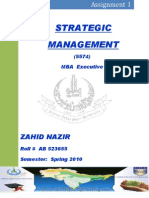 Strategic Management Assgn I AIOU