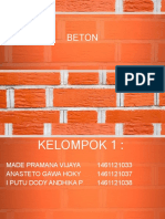 BETON: PENGERTIAN, SEJARAH, SIFAT DAN JENIS