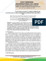 A Implementação Da Base Nacional Comum Curricular em Fortaleza Relatos de Profissionais Na Linha de Frente Entre 2019 A 2021.
