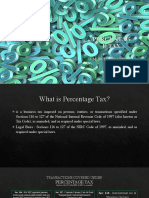 Percentag E Tax: Module Discussion