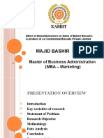 Effect of Brand Extension On The Sale of LU Bakeri Biscuits - Majid Bashir (4750)