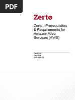 Zerto Virtual Replication AWS Enterprise Guidelines