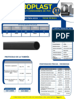 Ficha Técnica de Tuberia 355mmHDPE SDR 17 PN 10