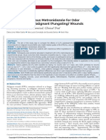 Polyhexanide Versus Metronidazole For Odor Management in Malignant (Fungating) Wounds