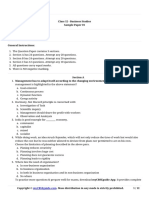 Mycbseguide: Class 12 - Business Studies Sample Paper 01