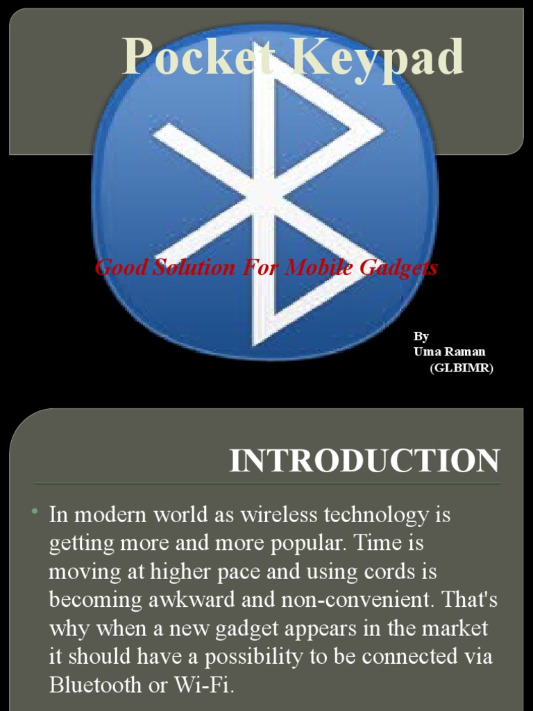 Mobile Bluetooth Keypad Solution | PDF