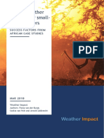 Mobile Weather Services For Small-Scale Farmers: Success Factors From African Case Studies