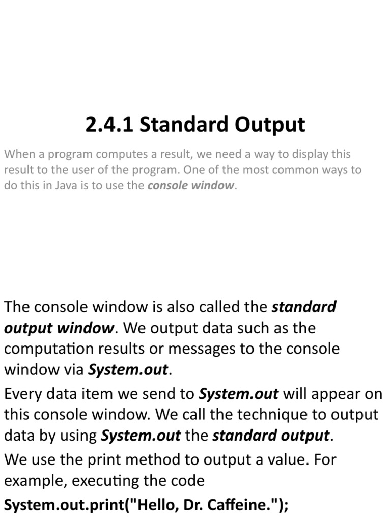 Java Console (Standard Input Output) | PDF | String (Computer Science ...