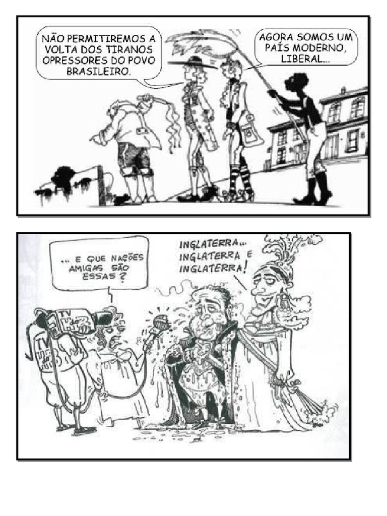 Charges Sobre A Independência Do Brasil | PDF