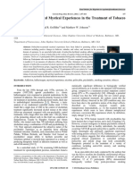 Examining The Psychological Mechanisms of Psilocibin in Smoke Cessation