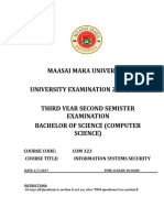 Maasai Mara University University Examination 2016/2017 Third Year Second Semister Examination Bachelor of Science (Computer Science)