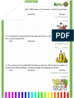 Problemas matemáticos 6o Primaria