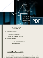 Varactor and Optical Diode: Presented By:bisma Pari Memon (20TL034)